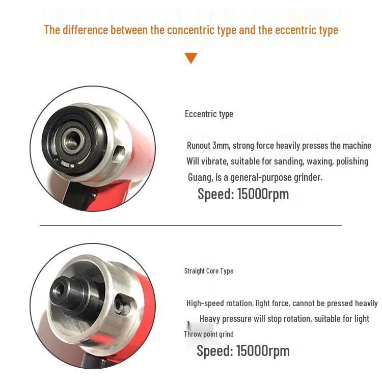 23-Inch Pneumatic Car Wheel Eccentric Sander & Polisher