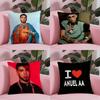 Rapper A-Anuel Aa Pillow Case Anti-Dustmite Pillowcase Invisible Zipper Silky Short Plush Sofa Cushion Cover