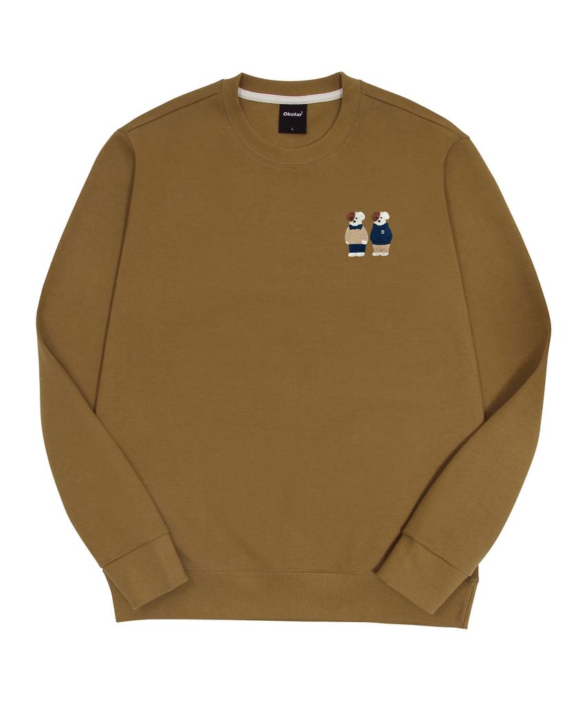 OKSTAR Mini Me Friends Brodog Embroidered Double-Sided Sweatshirt (Type C)