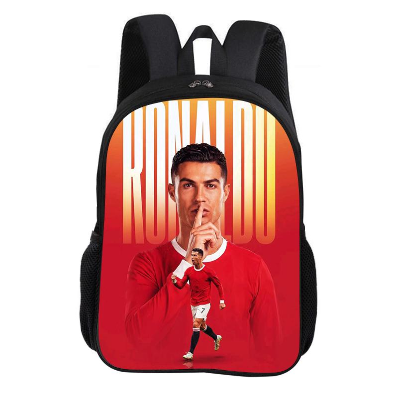 Ronaldo School Backpack CR Football Star Rucksack Child Bookbag Knapsack Fashion Schoolbag Football Sports Backpack Kids Gift