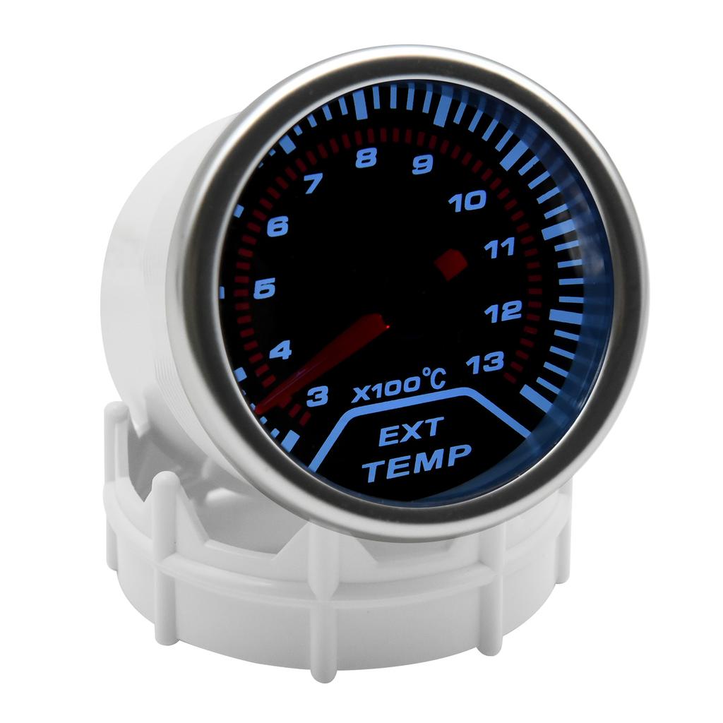 2" 52mm Exhaust Gas Temperature Gauge Digital Exhaust Gas Temp Gauge White Led EGT EXT Gauge Car Meter With 1/8 NPT Sensor 12V
