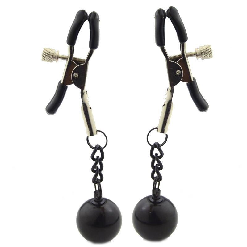 28 Kinds SM Women's Stainless Steel Breast Clip Nipple Clamps Gravity Ball Weight Pendant Traction Stimulator Adult Toys 18