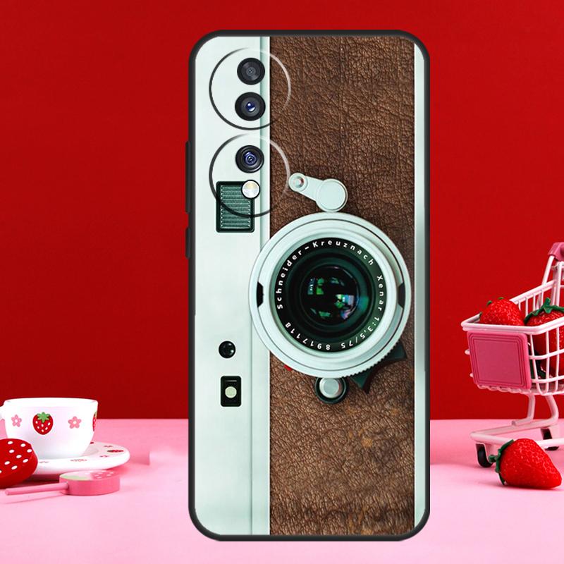 Retro Camera Vintage For Honor X9b X8b X8a X9a X6a X7a X6 X7 X8 X9 Honor 90 70 50 Magic 5 Lite Magic 6 Pro Case