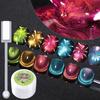 Nail Art Dopamine Fireworks Dual Light Cat Eye Gel Polish - 2025 Trendy Explosive Flash for Salon Use