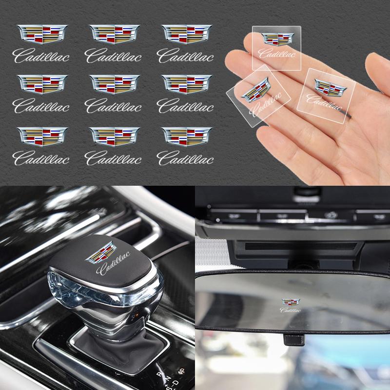 1/2/5/10pcs Car Styling Emblems Stickers Interior Decoration Decal for Cadillac Logo SRX XT4 XT5 XT6 ATS XTS CTS CT6 Accessories zs6