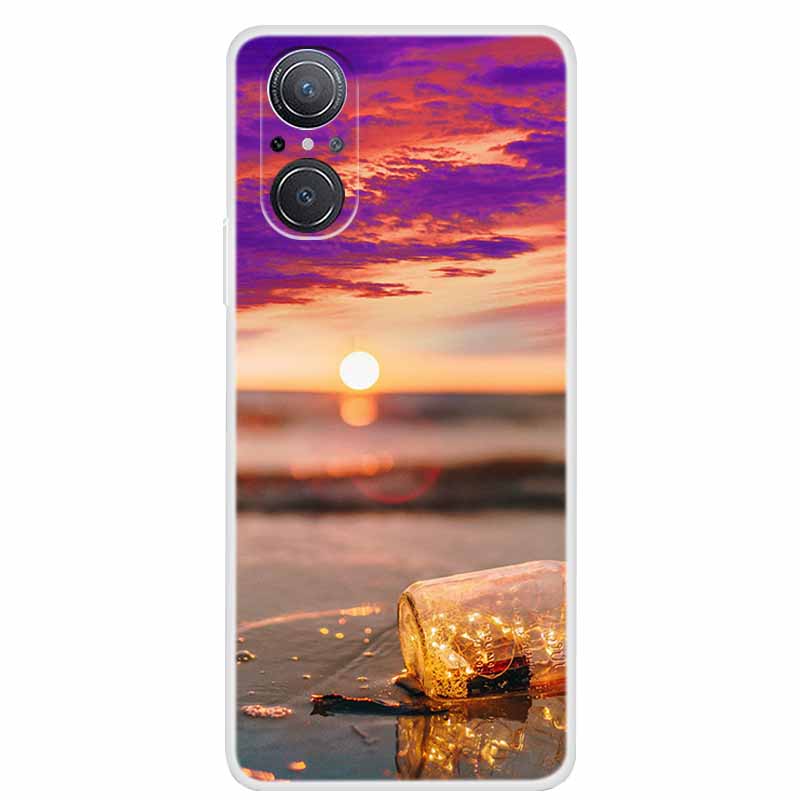 For Huawei nova 9 SE Case Nova9 Clear Soft TPU Silicone Cats Back Cover for Huawei Nova 9SE Case Nova9SE Funda Shockproof Coque