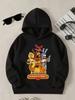 Five Nights At Freddy's Kids Hoodie, Fnaf Cartoon Print Pullover, Casual Long Sleeve Hooded Sweatshirt For Boys & Girls