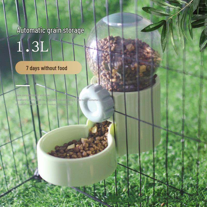 

Transparent Dual-Use Pet Feeder & Water Dispenser, Cage Hanging Bowl for Dogs & Cats Feeder