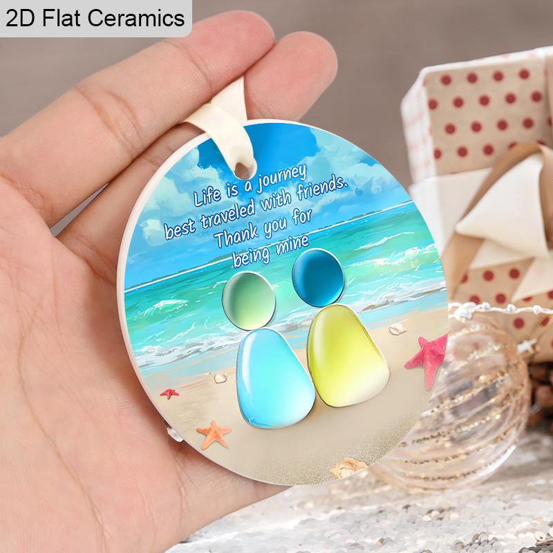 Friendship Pedent Friendship Keepsake Gifts for Friends Besties Sister Soulmate Classmates, Perfect for Birthday,Christmas, All-season Holiday Decor