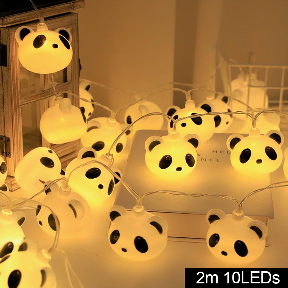 

10/20 Световая гирлянда Панда Улыбка Облако Гирлянды Батарейки USB Ребенок Девочка Рождественский свет Праздник Вечеринка Спальня Детская Феи Огни 2m 10LEDs
