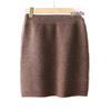 Women's High Waist Pure Wool Cashmere Knitted Skirt - Sexy, Slim Fit for Autumn/Winter