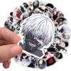 50 Stück Anime Tokyo Ghoul Graffiti wasserdichte Aufkleber für Laptop Skateboard Gepäck Coole Kinder Cartoon Aufkleber Aufkleber Spielzeug