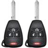 Key Fob Replacement for 2009-2018 Jeep Wrangler/ 10-17 Compass Patriot Car Keyless Entry Remote Control, OHT692713AA, 4 Buttons, 2Pcs