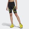 Adidas Logo Print High-Waisted Cycling Shorts Women Shorts Black HI6058