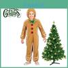 Adorable Christmas Gingerbread Man Kids Costume Cosplay Bodysuit