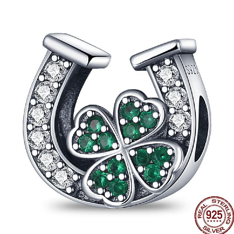 Copper Jewelry Pendant Early Spring Four Leaf Clover Flower Charm Fit Pan Beads Jewelry Birthday Diy Gift Fine Jewelry