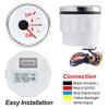 7 Color LED Backlight 52mm Trim Gauge 0-190ohm Trim Gauge Sensor For 12V 24V Car Boat Marine Boat Vehicles Up-Down Trim Meter