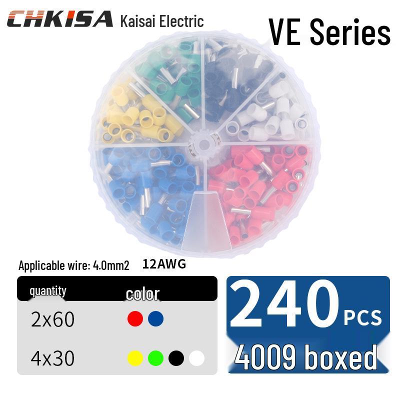 Tubular Wiring Terminal Crimper with Storage Box for Quick Cold-Pressed Wire Terminals