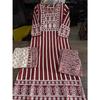 Women's Designer Cotton Kurti Pant Dupatta Set Indian Bollywood Ethnic Kurta Set
