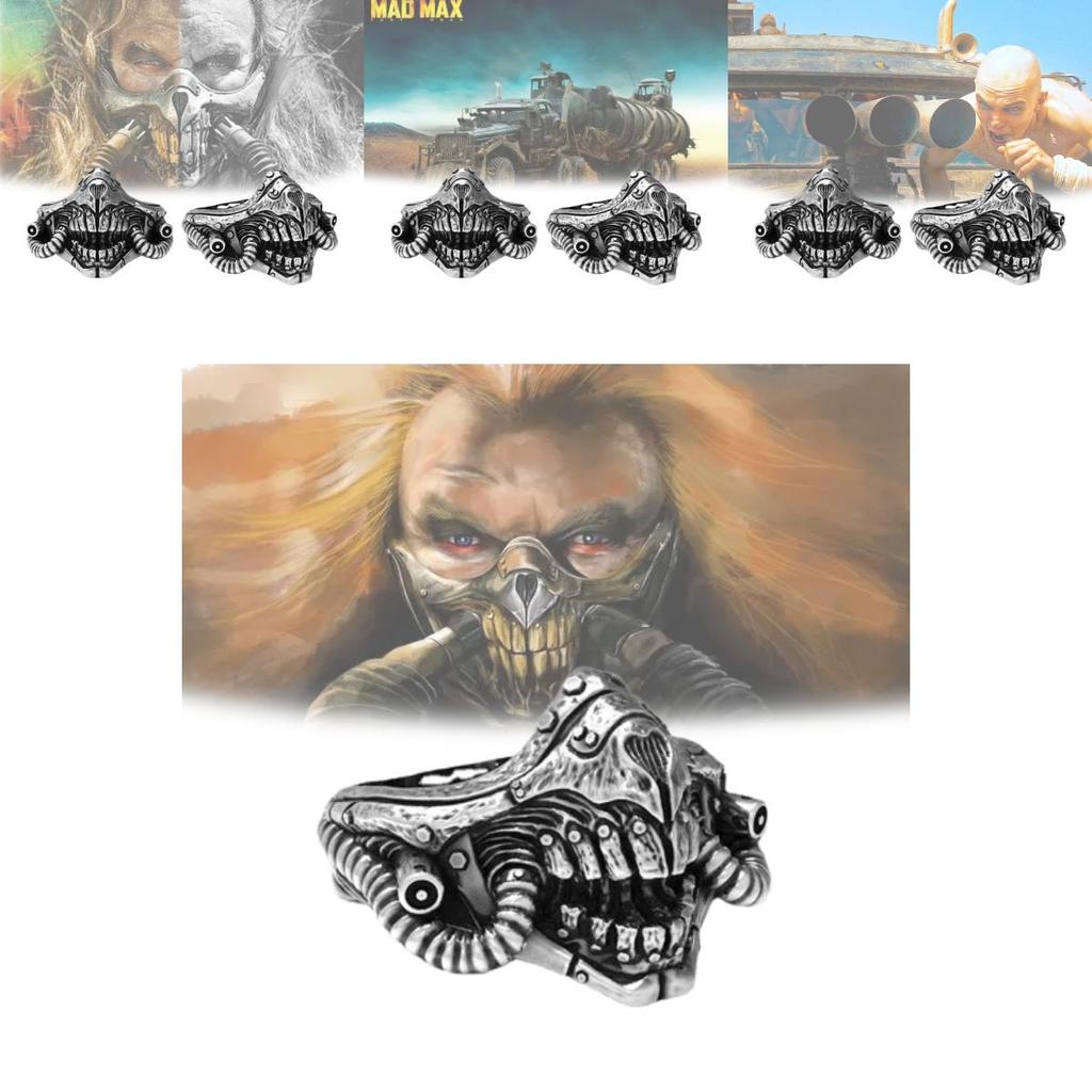 Unique Mad Max Inspired Alloy Ring Customizable Unisex Fashion Jewelry