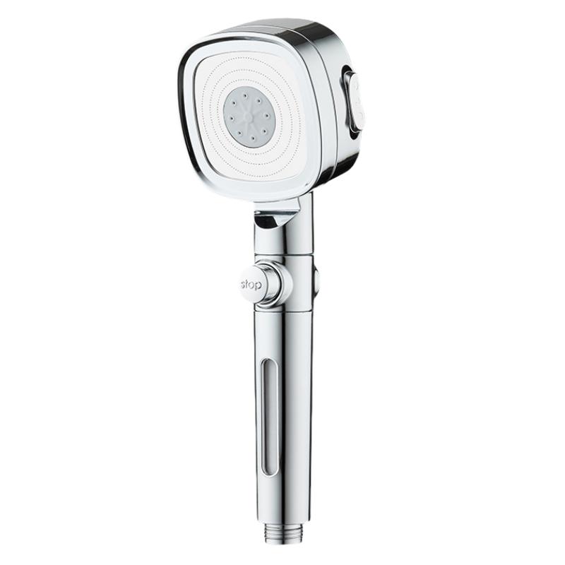 

3 Modes Built-in Filiter High Pressure Shower Head with One-key Stop Button Shower Massage Spa Handheld Showerhead For Bathroom