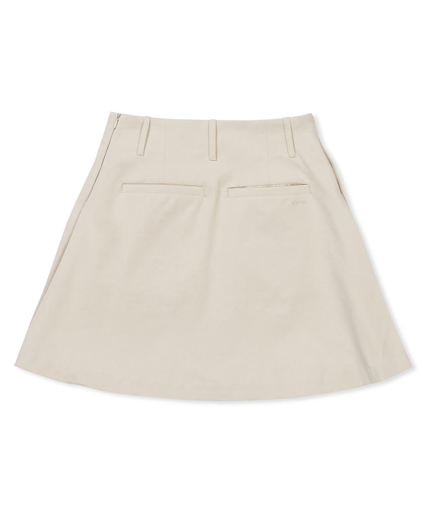Clove [24Ss Clove] Logo Balloon Skirt (Light Beige)