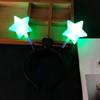 Luminous Yellow Star Headdress: Spring Headband & Flashing Hair Clip Set