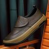 Genuine Leather Men Increase Casual Shoes Men Handmade Loafers Travel Breathable Slip On Black Soft Walking Leisure Shoes