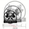 1pc Skull Tattoo Machine Metal Wall Decor Custom Sign for Tattoo Shop Artist Gift