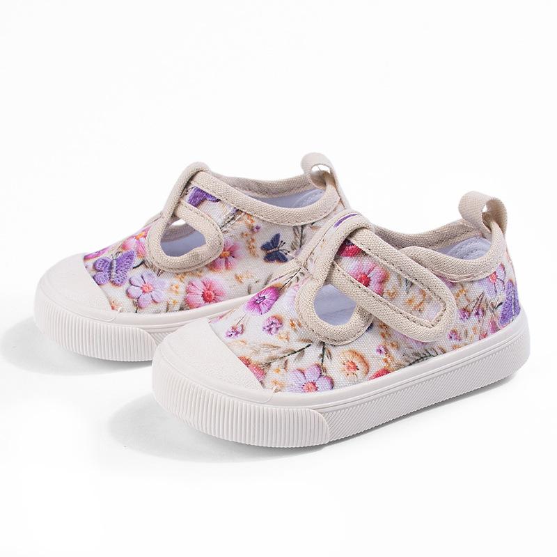 

Anti-slip Soft-soled Girls Canvas Shoes, Casual Shoes, Single Shoes 20 фиолетовый