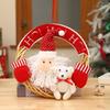 Christmas Decorations Old Man Snowman Elk Rattan Wreath Door Wall Hanging Christmas Tree Window Scene Arrangement