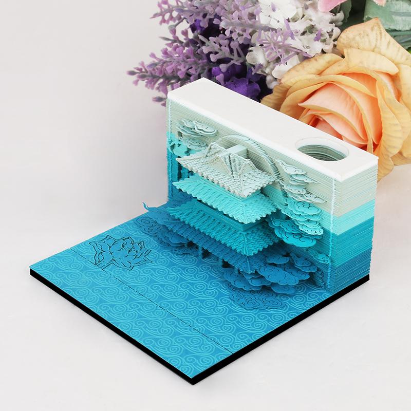 Innovative Stationery & Gift Colorful Memo Pad Sticky Notes Memo /customized Gifts светло-синий