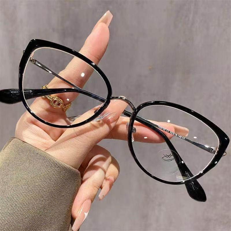 Stylish Cat Eye Blue Light Glasses With Pc Frames For Everyday Use And Clear Vision