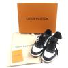Tolle LOUIS VUITTON Low-Cut-Sneakers Linie Rivoli Schwarz weiß braun Monogramm Herren 7.5 Gebraucht