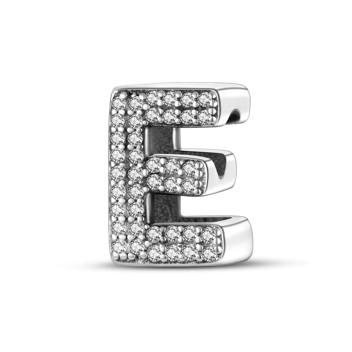 

26 AZ бусины с алфавитом посеребренные LOVE Letter Шарм подходят оригинальные подвески Pandora браслет CZ циркон из бисера ювелирные изделия