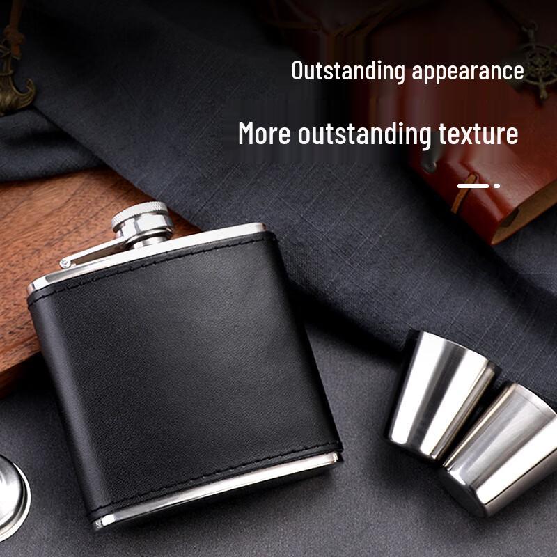 Zhishi Mini Stainless Steel Liquor Flask Set