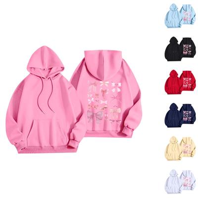 Women's Fashion Women's Lightweight Long Sleeve Pullover With Pockets Preppy Graphic Hoodie