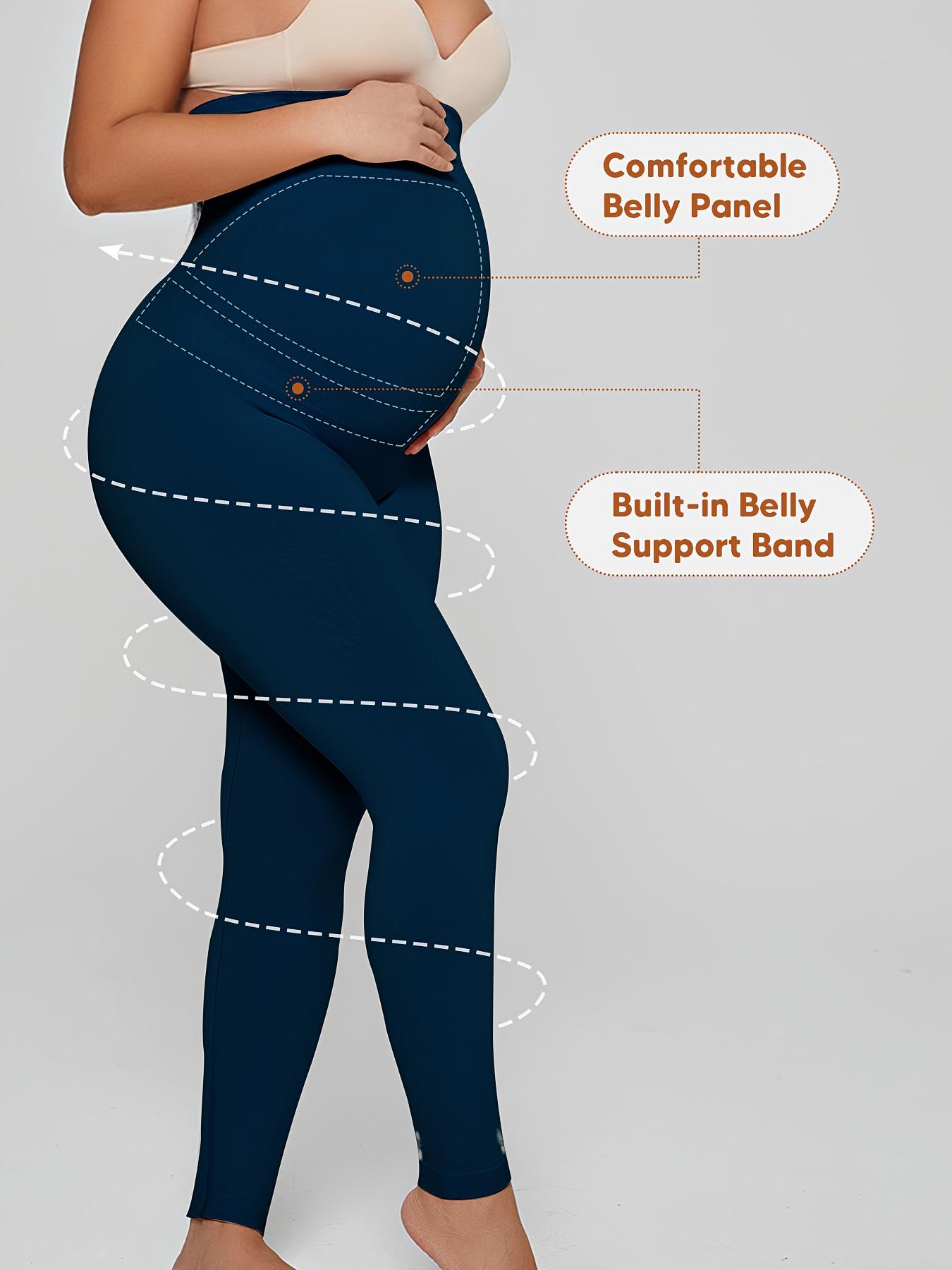 Seamless Black Maternity Pants G 21256 - Cross-border Special Black