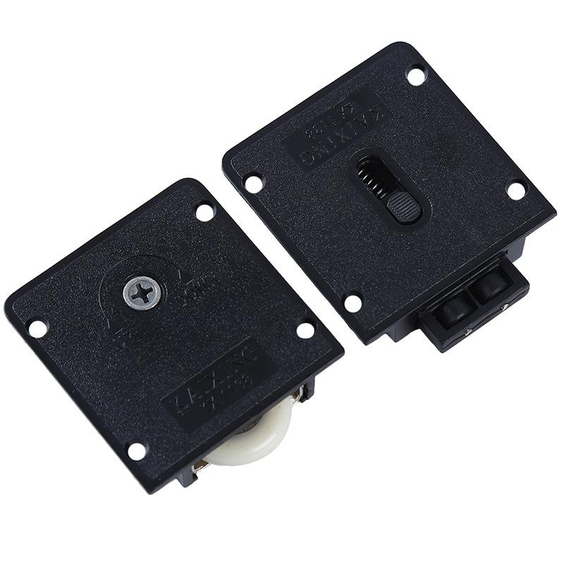 Home Wardrobe Sliding Door Pulley Black Sliding Door Wheel Cabinet Nylon Pulley Hanging Wheel Wardrobe Furniture Hardware