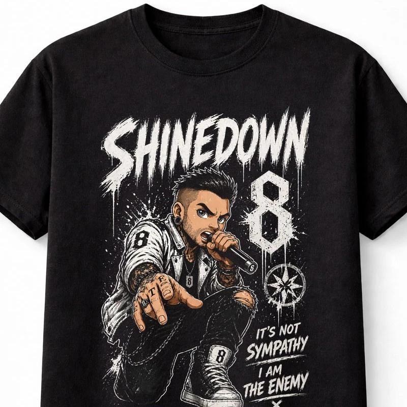 Shinedown Planet Zero Enemy Rock Band Graphic Music Unisex TShirt S