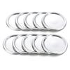 10pc/10set Split-type Bottles Lid Wide Mouth Tinplate Jar Caps Canning Lids Mason Jar Lid Storage Bands