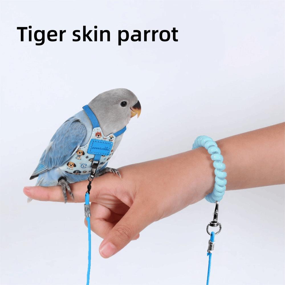 Adjustable Parrot Flying Harness Anti-Bite Parrot Flight Harness Bird Flight Suit  Small Parrots