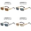 Cyberpunk Metal Square Sunglasses With Uv400 Protection For Outdoor Parties And Street Style