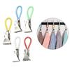 20pcs Colorful Stainless Steel Towel Clips For Kitchen And Bathroom Organization Portable Towel Holders Saving Spaces