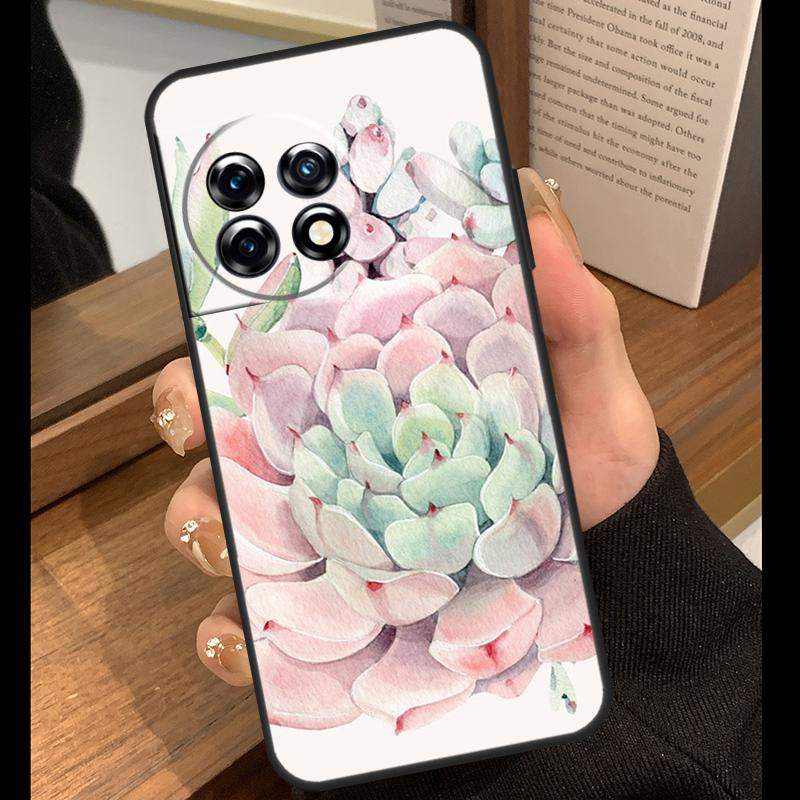 Succulents and Cactus Case For OnePlus Nord 2 2T CE 3 Lite N10 N20 Ace 8T 9R 9RT 10R 10T 11R 8 9 10 Pro 11 Cover