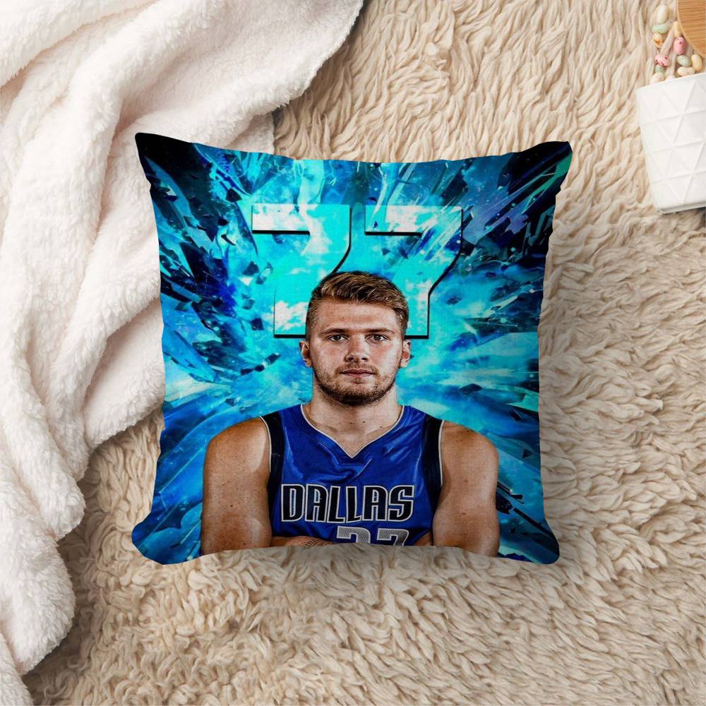 Basketball Player Luka-Doncic Office Cushion Pillowcase Car Cushion Cover45X45Cm Lumbar Pillowcase Sofa Pillowcover