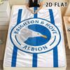 1Pc Brighton Print Flannel Blanket, High quality Comfortable for All Seasons, Home Decor, Warmth and Comfort, Perfect for Christmas Gifts