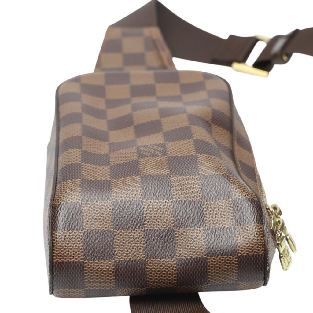 LOUIS VUITTON Damier geronimos cross body sling bag Damier canvas unisex N51994 Used