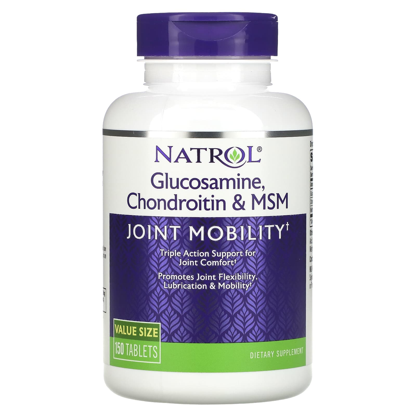 

Glucosamine, Chondroitin & Msm, 150 Tablets