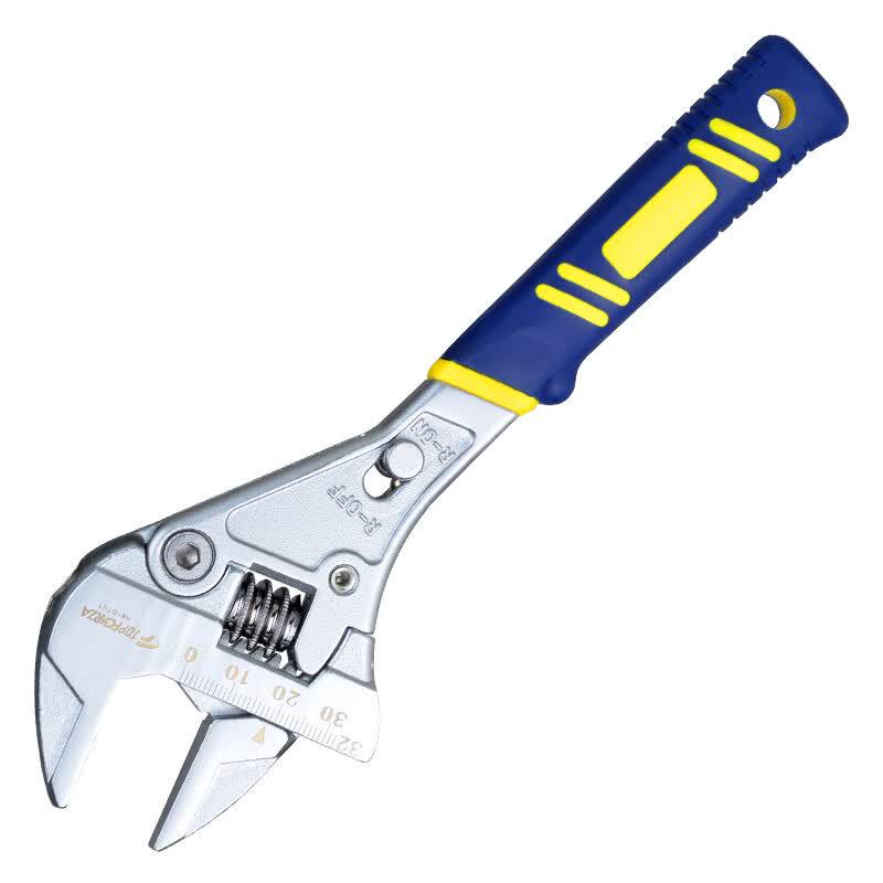 TOPFORZA HW-0701 8-inch Professional Ratcheting Adjustable Wrench